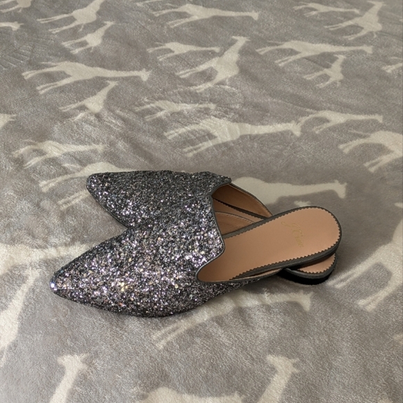 J. Crew 7.5 Glitter Mules - Picture 3 of 6